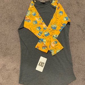 Lularoe Alien Pizza Planet Randy XXS